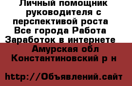 Личный помощник руководителя с перспективой роста - Все города Работа » Заработок в интернете   . Амурская обл.,Константиновский р-н